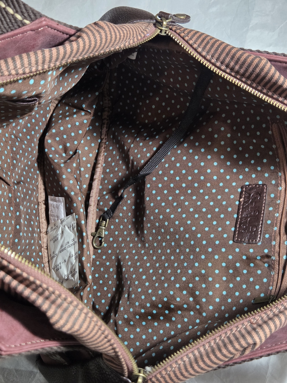 Chala Bowling Bag in Burgundy With 2 Extra Charms! NWT - Picture 10 of 13